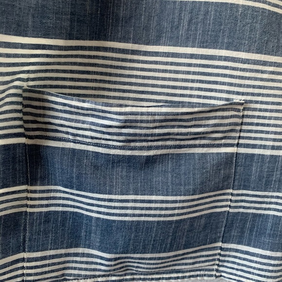 ZARA Woman Premium Denim Collection Stripe Shirt - Picture 4 of 8